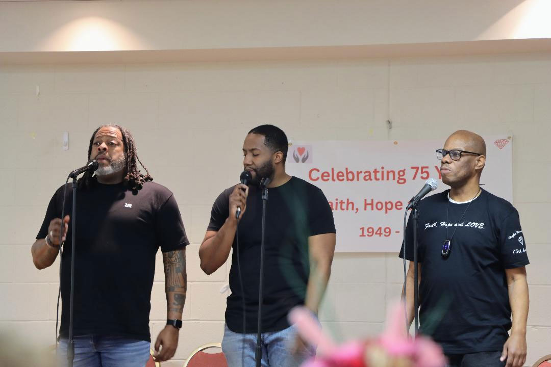 His 4 singing at 75th Anniversary Hughes Memorial UMC